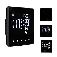 Thermostat for Home,Smart Thermostat Temperature Controller for Water Heating LCD Display Touch Screen Week Programmable Underfloor Heating Thermostats for Home Office Hotel