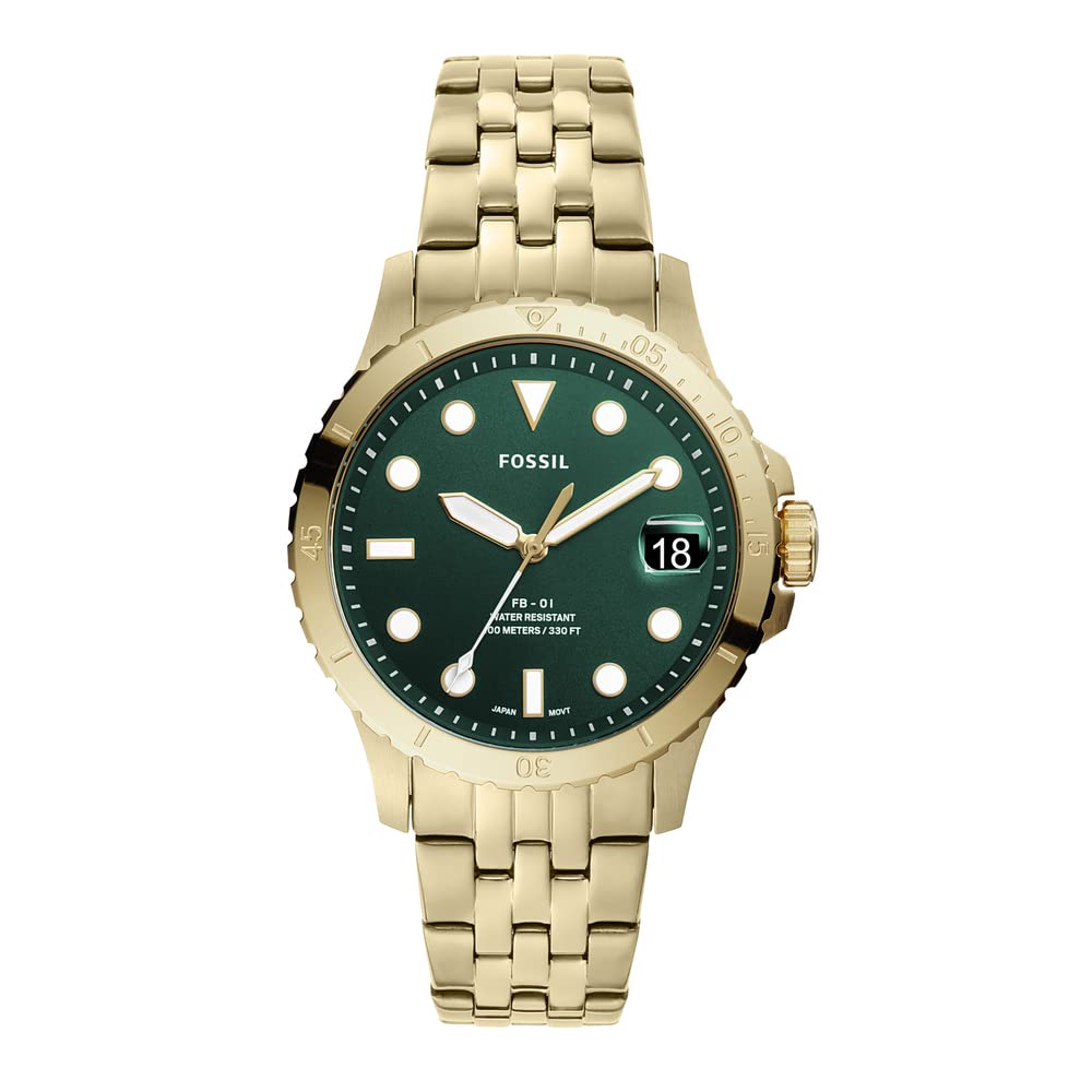 Fossil FB-01 Women's Dive-Inspired Sports Watch with Stainless Steel, Ceramic, or Silicone Band