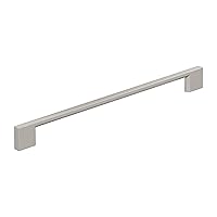 Amerock 10BX37135G10 | Satin Nickel Cabinet Pull | 10-1/16 inch (256mm) Center-to-Center | 10 Pack | Cityscape | Furniture Hardware