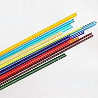 250g Dia2~3mm Fusing Glass Noodels L40-50mm Stringer COE 85 Lampworks Glass Rods (All Mix)
