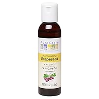 Aura Cacia Grapeseed Skin Care Oil | GC/MS Tested for Purity | 118ml (4 fl. oz.)