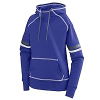 Augusta Sportswear 5440 Women's Spry Hoody - Purple/White/Graphite 5440A S