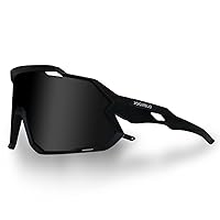 Cycling Glasses, Sport Sunglasses Polarized for Men/Women/Youth with 3 Interchangeable Lens