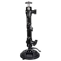 ARKON Mounts Multi-Angle Suction Cup Camera Mount, Universal ¼”-20 Mount, 360 Degree Rotation, Heavy-Duty and Secure, HD6801420,Black