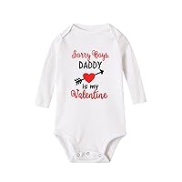Kids Baby Valentine's Day Toddler Girls Boys Letter Heart Prints Long Sleeves Jumpsuit Romper Babies Boys Clothes