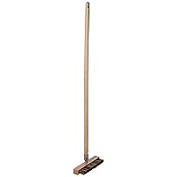 American METALCRAFT, Inc. American Metalcraft 1597 Wood Handle Oven Brush, Aluminum-Threaded Tip, 40-Inch Handle, Brown