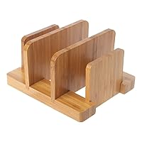 Wooden Cutting Board Storage Rack Pot Lids Holder Organizer Shelf Kitchen Decor