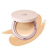 Double Lasting Cushion Glow (21N1 Neutral Beige) (21AD) | 24-Hours Lasting Cushion with a Radiant Natural Finish
