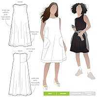 Style Arc Sewing Pattern - Lena Shift Dress (Sizes 04-16)