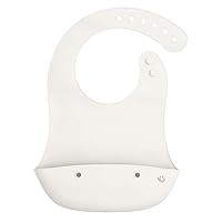 green sprouts Unisex Baby Scoop Silicone Bib, Light Spice