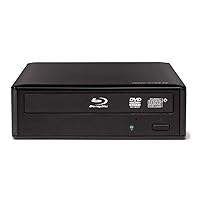 BUFFALO MediaStation Desktop 16x External Blu-ray Writer for PC with USB 3.0. TAA Compliant. Plays and Burns Blu-Rays, DVDs, and CDs.