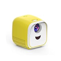 Children's Mini Mini Portable Home Projector LED Mini Projector Support HD Entertainment 1080 (Color : Yellow)
