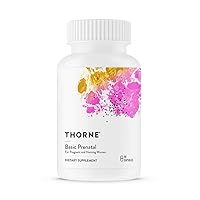 THORNE Basic Prenatal - Well-Researched Folate Multi for Pregnant and Nursing Women Includes 18 Vitamins and Minerals, Plus Choline - 90 Capsules - 30 Servings