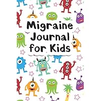 Migraine Journal For Kids: Headache Logbook Tracker With Prompts Cute Monster Pattern Design