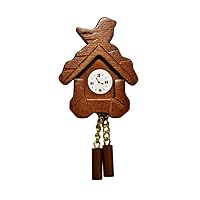 Dolls House Wooden Cuckoo Clock Miniature Wall Accessory 1:12 Scale