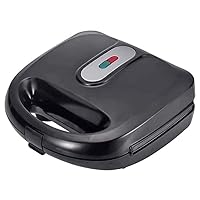 Sandwich Maker, Waffle Iron, 6-in-1 Waffle, Omelet and Turnover Maker with Non-stick Detachable Plates, LED Indicator Lights, Cool Touch Handle, Anti-Skid Feet, Easy to Clean