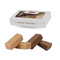Uncle Butch's Fudge Custom Box - Creamy and Smooth Fudge Sampler - Choose Any 2 Flavors of Delicious & Decadent Fudge (16oz total)