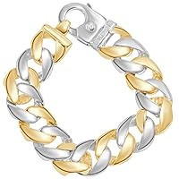 P3 POMPEII3 Men's Curb 14k Gold (137gram) or Platinum (257gram) 19.5mm Link Bracelet 9.5