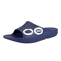 OOFOS OOahh Slide Sandal - Lightweight Recovery Footwear - Reduces Stress on Feet, Joints & Back - Machine Washable - Hand-Painted Graphics