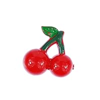 Cherry Brooch Pin Badge Button Miniblings Rockabilly Fuits Cherries