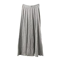 100% Cashmere Skirt Women Autumn Winter Mid-Length High-Waist Cashmere Skirt Thick A-Line Knit Half-Length Skirt