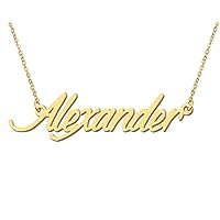 Aoloshow Personalized Name Necklace Custom Any Name Necklaces Jewelry for Womens New Mom Bridesmaid Gift