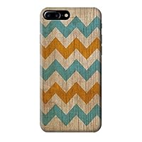 jjphonecase R3033 Vintage Woods Chevron Graphic Printed Case Cover for iPhone 7 Plus