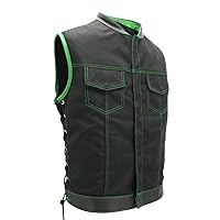 SOA Style Side LACE (Cordura - Military Grade Fabric) Black/Green