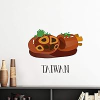 Snake Large intestine Taiwan Travel Vinyl Wall Decoration Sticker Poster Wallpaper Decal Self Adhesive