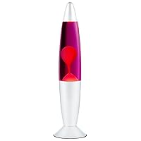 Lava lamp for Kids and Adults, Lava lamp for Home Decoration, Red Lava lamp for Girls and Boys, Volcano lamp Night Light,13.5