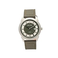 RHYTHM Men's Classic Nylon Quartz Watch Dark Green G1205L02
