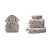 Itzy Ritzy Boss Plus+ Packing Cubes, Leopard