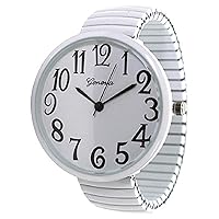 Fashion Watch Wholesale Geneva Super Large Stretch Watch Clear Number Easy Read