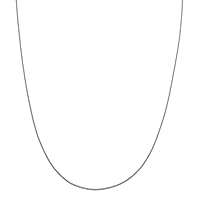 Bling For Your Buck Women's Sterling Silver Super Thin Italian Curb Chain Necklace