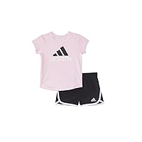 adidas baby-girls Ss Essential Tee & Woven Short Set(infant) Shorts Set