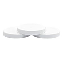 CLEARVIEW CONTAINERS | 110/400 Plastic Replacement Lids | Gallon Jar w/ Leak Proof Liner | For Large Glass or Plastic Wide Mouth Jar | Made in the U.S.A.| Food-Grade Storage Caps for Canning Jars (3)