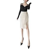 Women Bodycon Pencil Skirts Fashion Clothing High Waist Black Skirt Office Ladies Sexy Midi Skirt