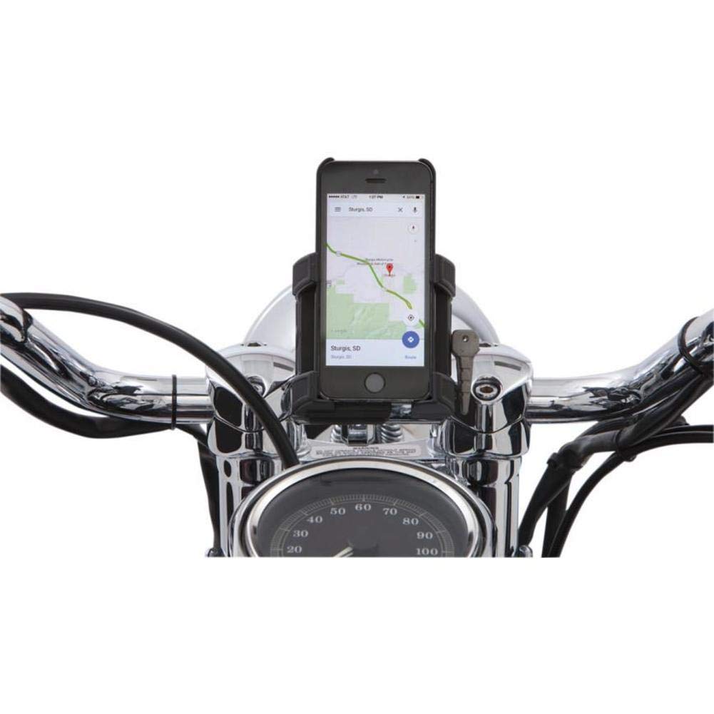 Ciro 50313 Handlebar Mount Smartphone/GPS Holder With Charger (Black Handlebar Mount Smartphone/Gps Holder Without Charger , Includes 7/8