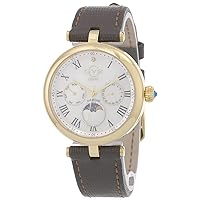 Women's Florence Diamond Swiss Quartz Watch, Genuine Italian Leather Strap