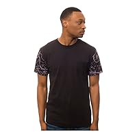 Crooks & Castles Men's Knit Crew Pocket T-Shirt Chainleaf