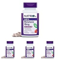 Sleep Melatonin 10mg Fast Dissolve Tablets, Nighttime Sleep Aid for Adults, 30 Strawberry-Flavored Melatonin Tablets, 30 Day Supply (Pack of 4)