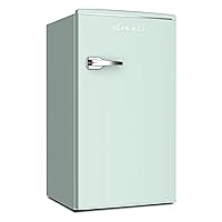 Avanti RMRS31X7G-IS Retro Mini Fridge for Home Office or Dorm, Manual Defrost and Adjustable Temperature, 3.1 Cu.Ft, Green