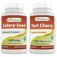 Best Naturals Celery Seed 600 Mg & Tart Cherry Extract 1000 mg