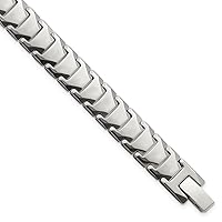 11mm Chisel Tungsten Polished Bracelet 9 Inch Jewelry Gifts for Women