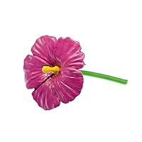 Hibiscus Brooch Brooch Pin Badge Button K Flower Spring Hard 50 Mm