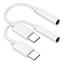 DESOFICON USB Type C to 3.5mm Female Headphone Jack Adapter (2-Pack), USB C to Aux Audio Dongle Cable Cord for iPhone 15 Plus 15 Pro Max, Galaxy S23 S22 Ultra, Note 20, iPad Pro, MacBook,Pixel