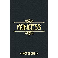 Princess Notebook: Personalized Notebook With Name For Princess, Birthday Gift For Girls and Women, Size 6x9, 120 Ruled Page, Vintage Journal With Matte Finish Cover