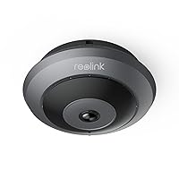 REOLINK PoE IP Fisheye Camera with 360° View, 6MP Indoor Camera for Home/Office Security, Smart Human Detection, Two Way Talk, Ceiling/Wall/Desk Mount, Multiple Panoramic Display Views, FE-P