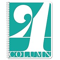 BookFactory 4 Column Log Book/Columnar Logbook / (4 (Four) Columns Notebook Format) - 100 Pages, 8.5
