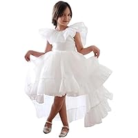 White Girl Dress, White Prom Dress for Baby Girls, Luxury White Girl Dress, Toddler White Tulle Dress